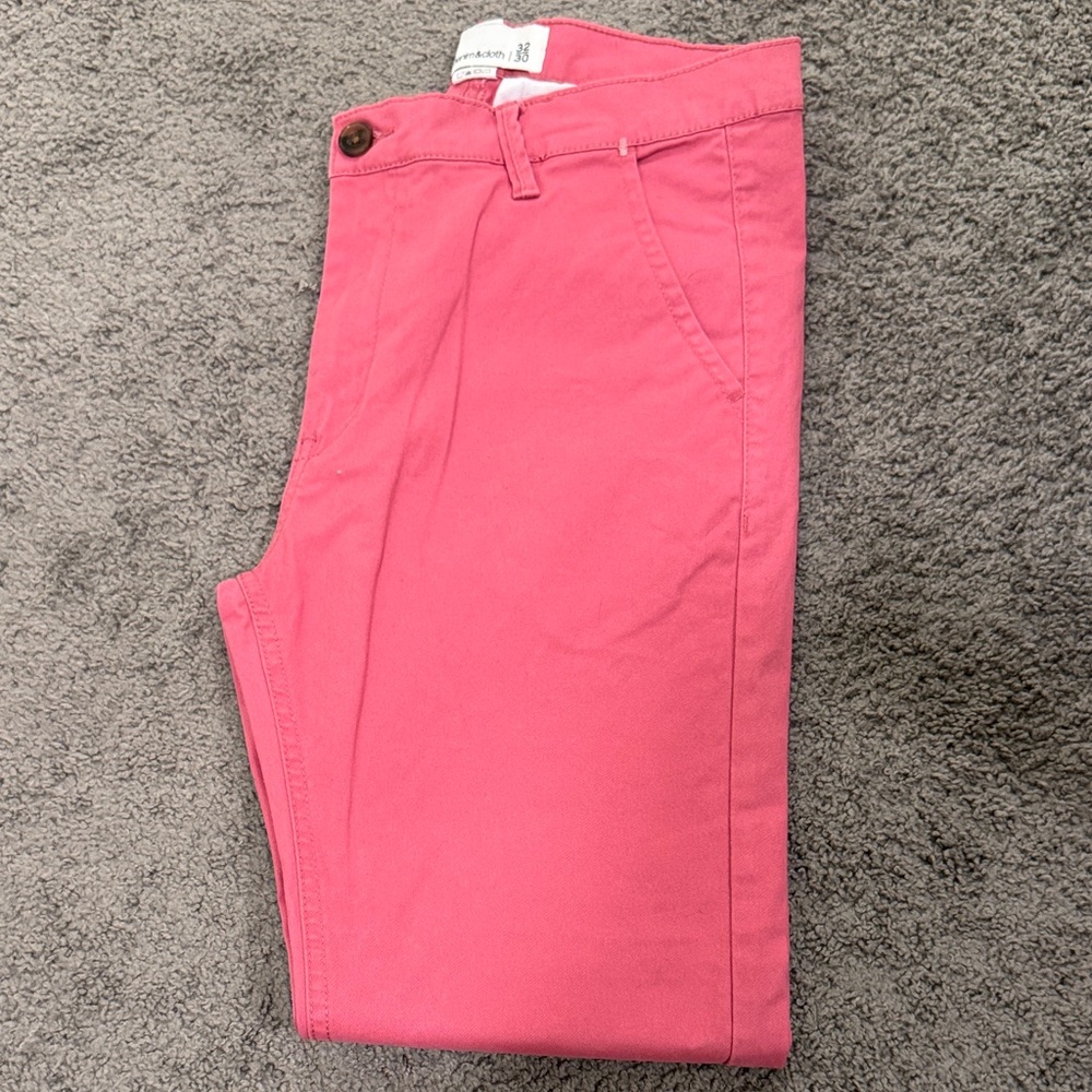 Paperdenim&cloth pink Khaki pants
